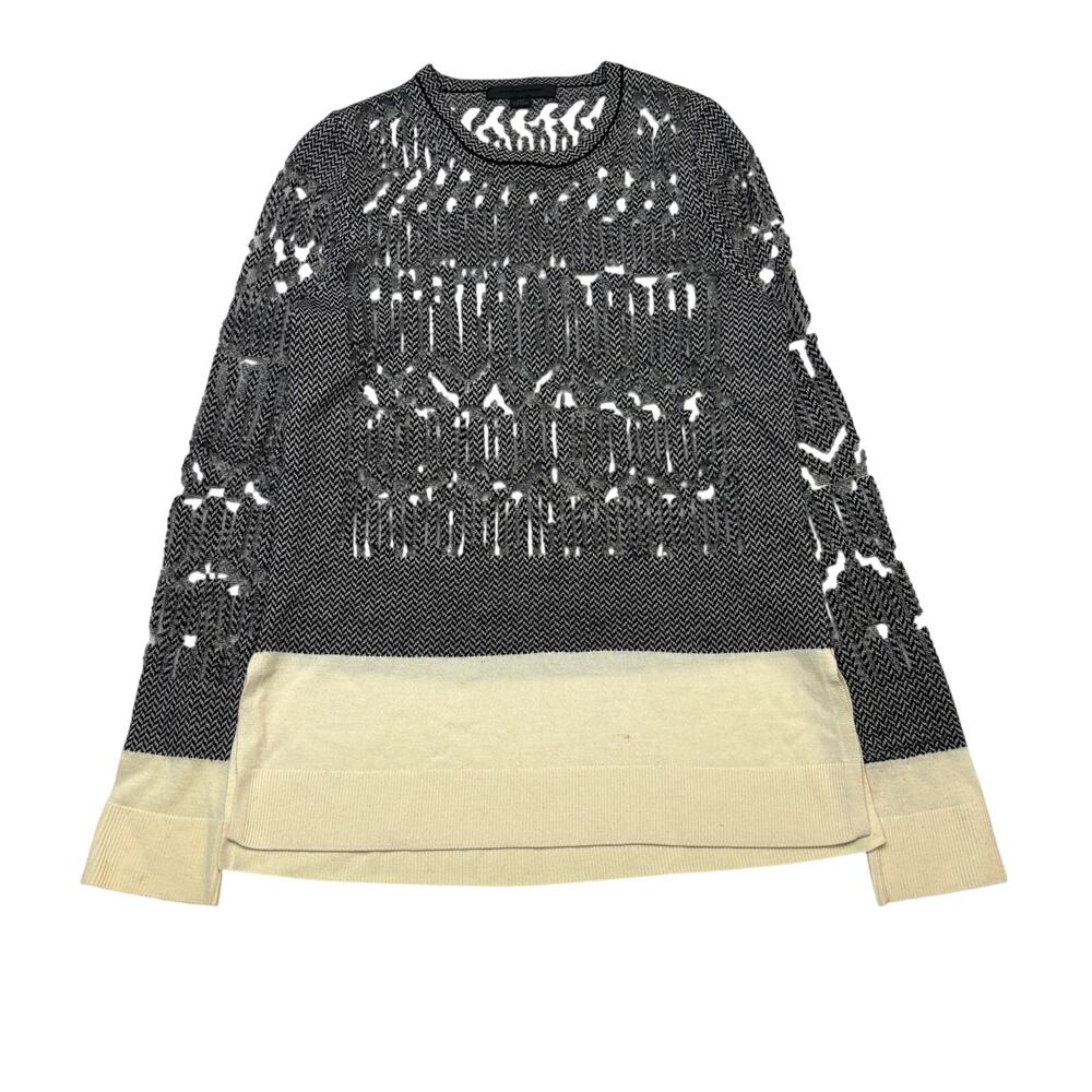 Alexander Wang Burnout Fair Isle Crew Sweater Women's Medium